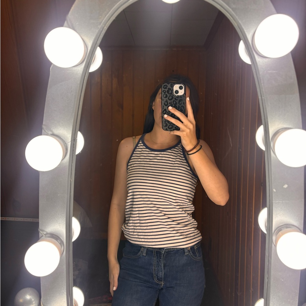 OshKosh B'gosh Navy and White Tank Top